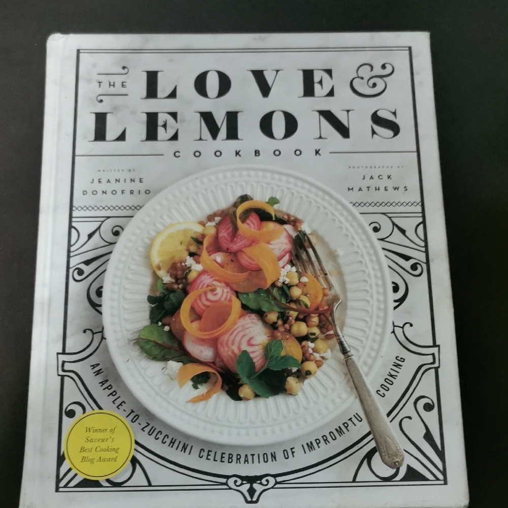 For Love And Lemons Cookbook with Black‎ and White Cover
